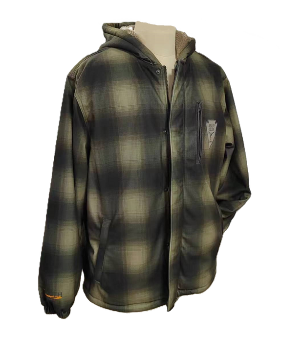 STEALTH OUTDOORS®  BEAST GEAR PLAID HOODED JACKET