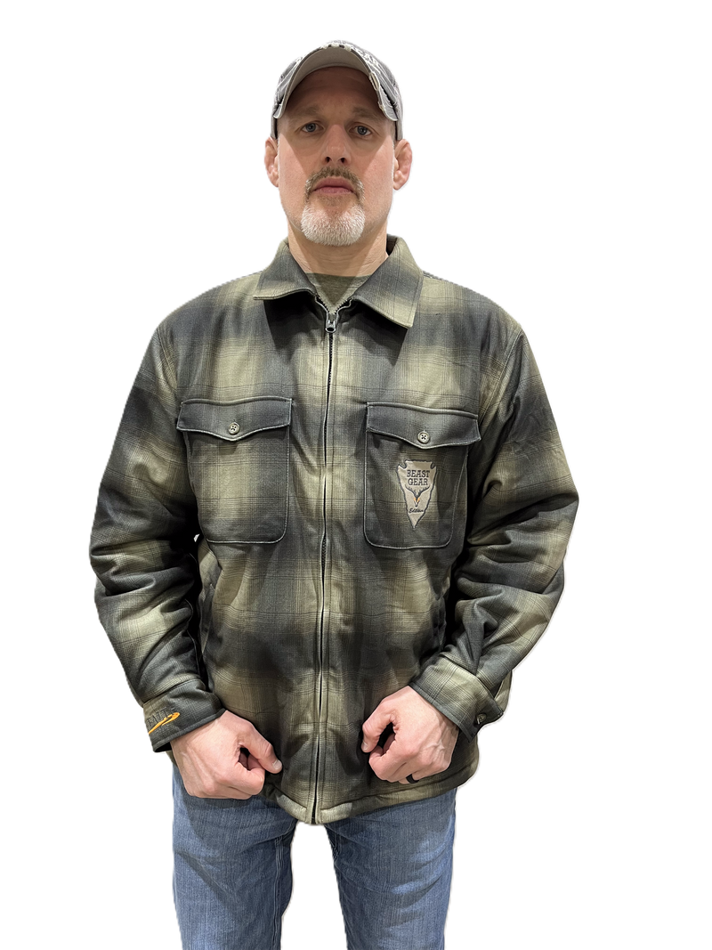 Load image into Gallery viewer, STEALTH OUTDOORS®  BEAST GEAR PLAID SHIRT JAC
