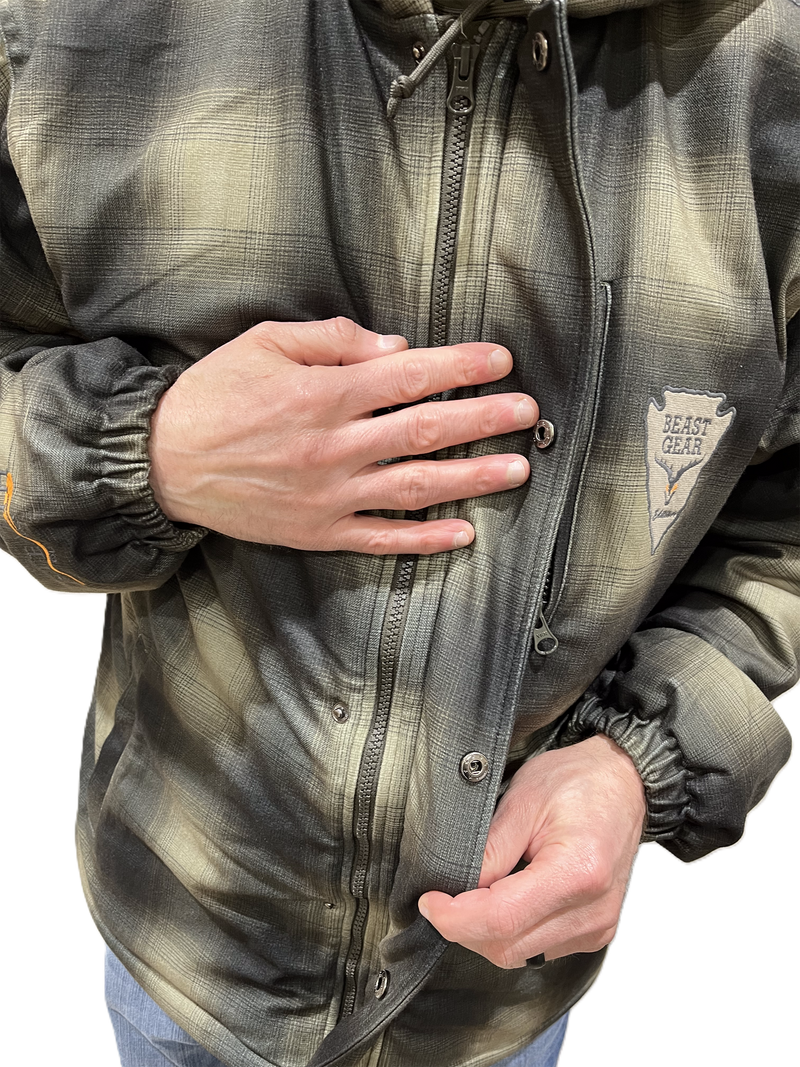 Load image into Gallery viewer, STEALTH OUTDOORS®  BEAST GEAR PLAID HOODED JACKET
